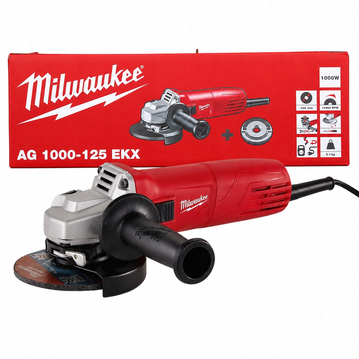 Milwaukee szlifierka kątowa 125 mm 1000W Ag 10 125 Ek profesjonalna