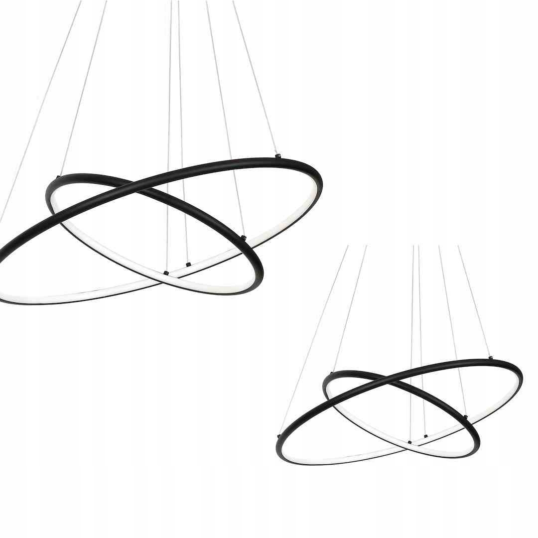 Závesná Lampa Orion Black 53W Led