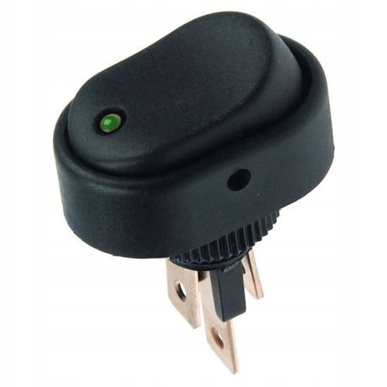 PRZEŁĄCZNIK 12VDC 20A LED ŻÓŁTY 3PINY 2 POZ