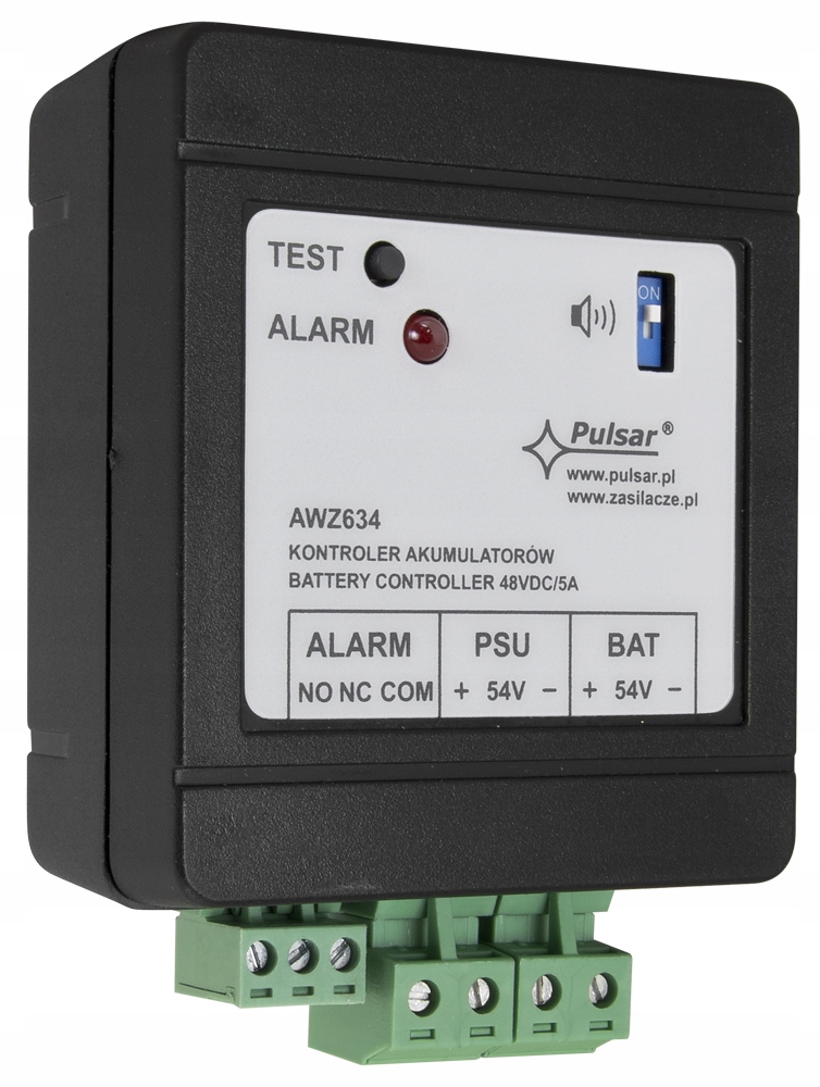 

Kontroler akumulatorów 48VDC/5A AWZ634 Pulsar