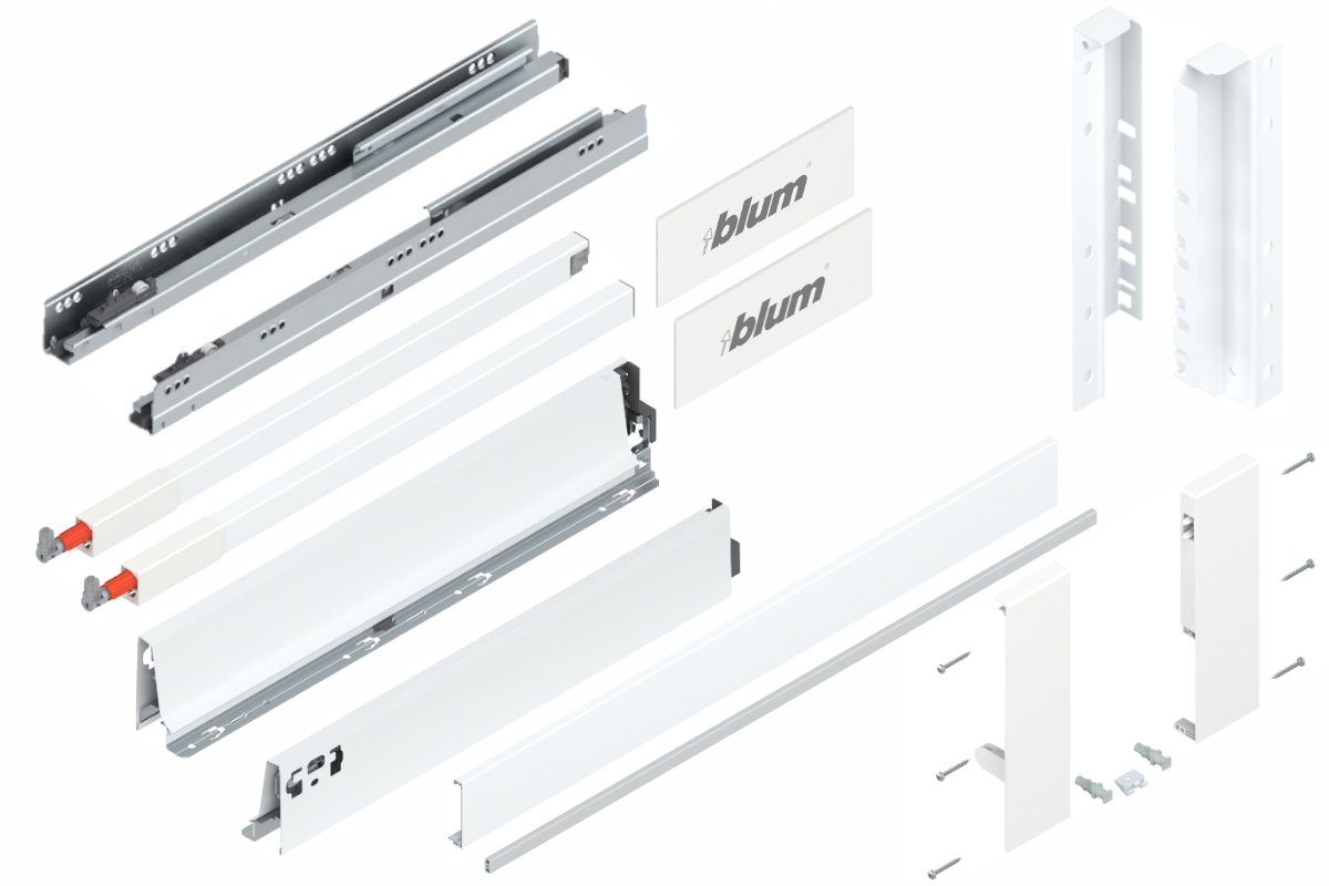 Blum Szuflada Tandembox 550 Wysoka wewn. D Biała