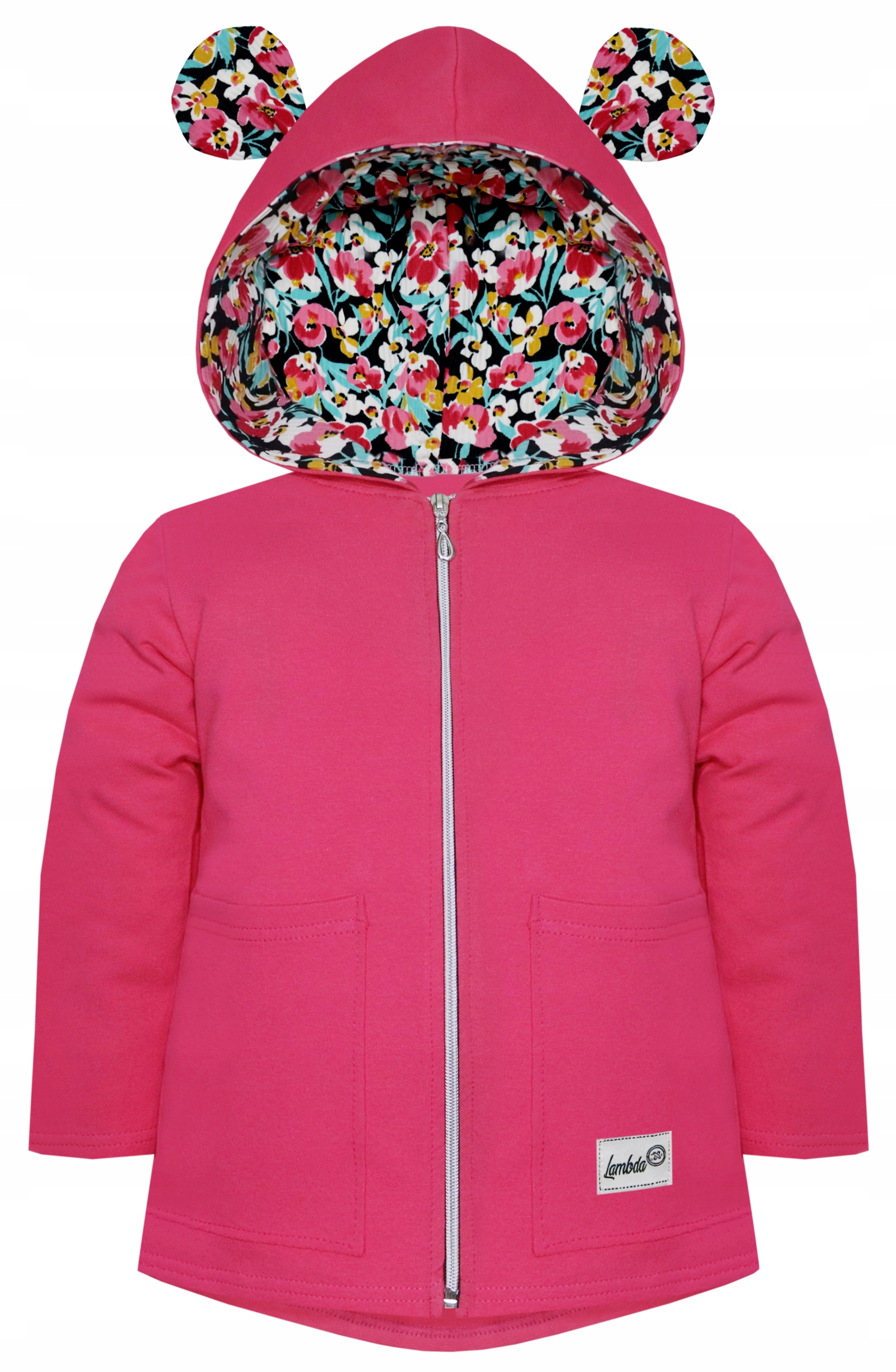 

3521 Bawełniana Bluza Dziewczęca Z Uszkami r 104