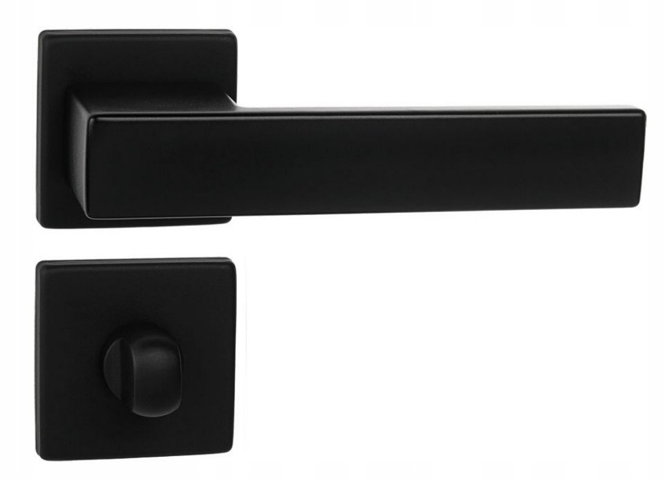 italská klika Total Qr Sl černá matná Wc rozety