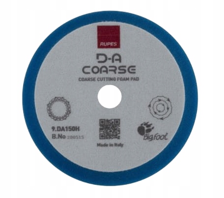Rupes 9.DA150H Gąbka polerska Coarse 130/150mm niebieska