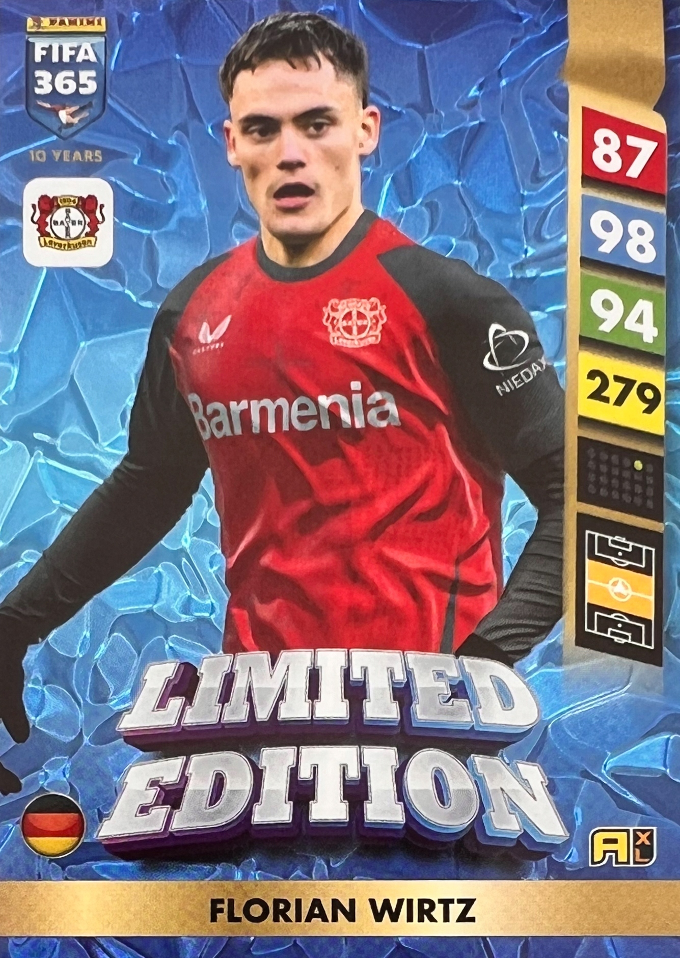 Panini Fifa 365 2025 Limited XXL Florian Wirtz Bayer Leverkusen