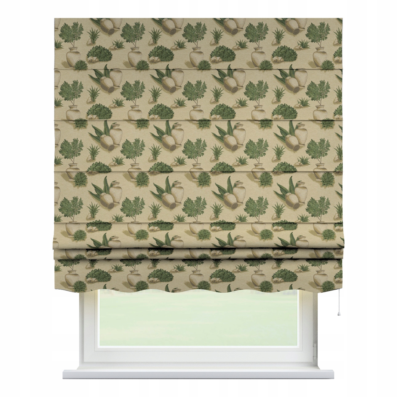 Hotová římská roleta Florencie 160 x 170 cm zelená