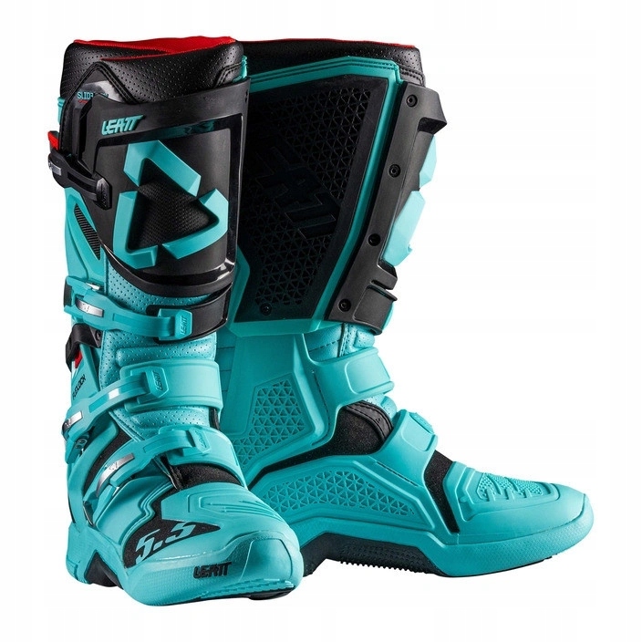 Motocyklové enduro topánky Leatt 5.5 Flexlock Teal modré čierne Darčeky