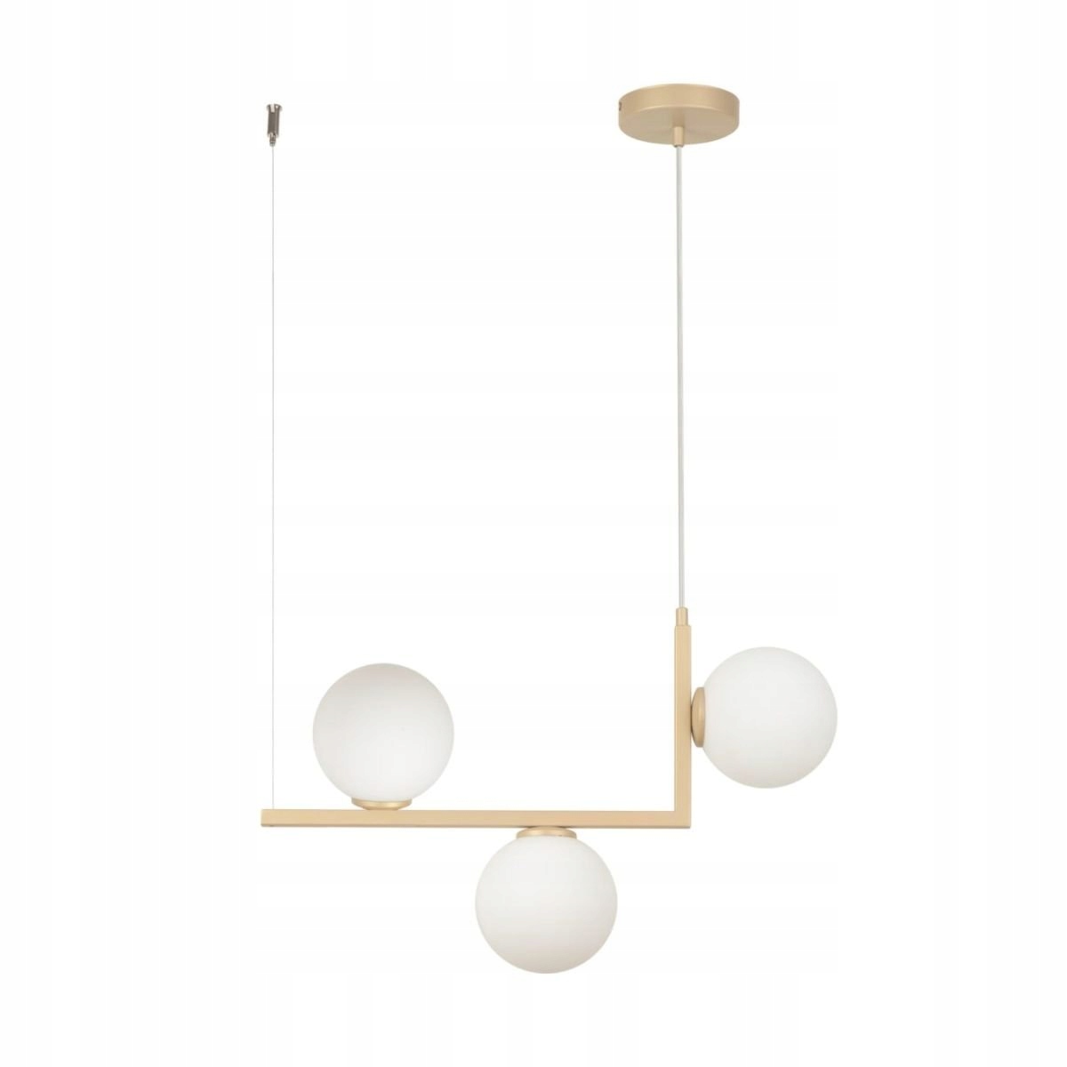 Lustr Závěsná lampa Andy Zlatá Ocel Lakovaná G9 115 cm Sigma Lighting