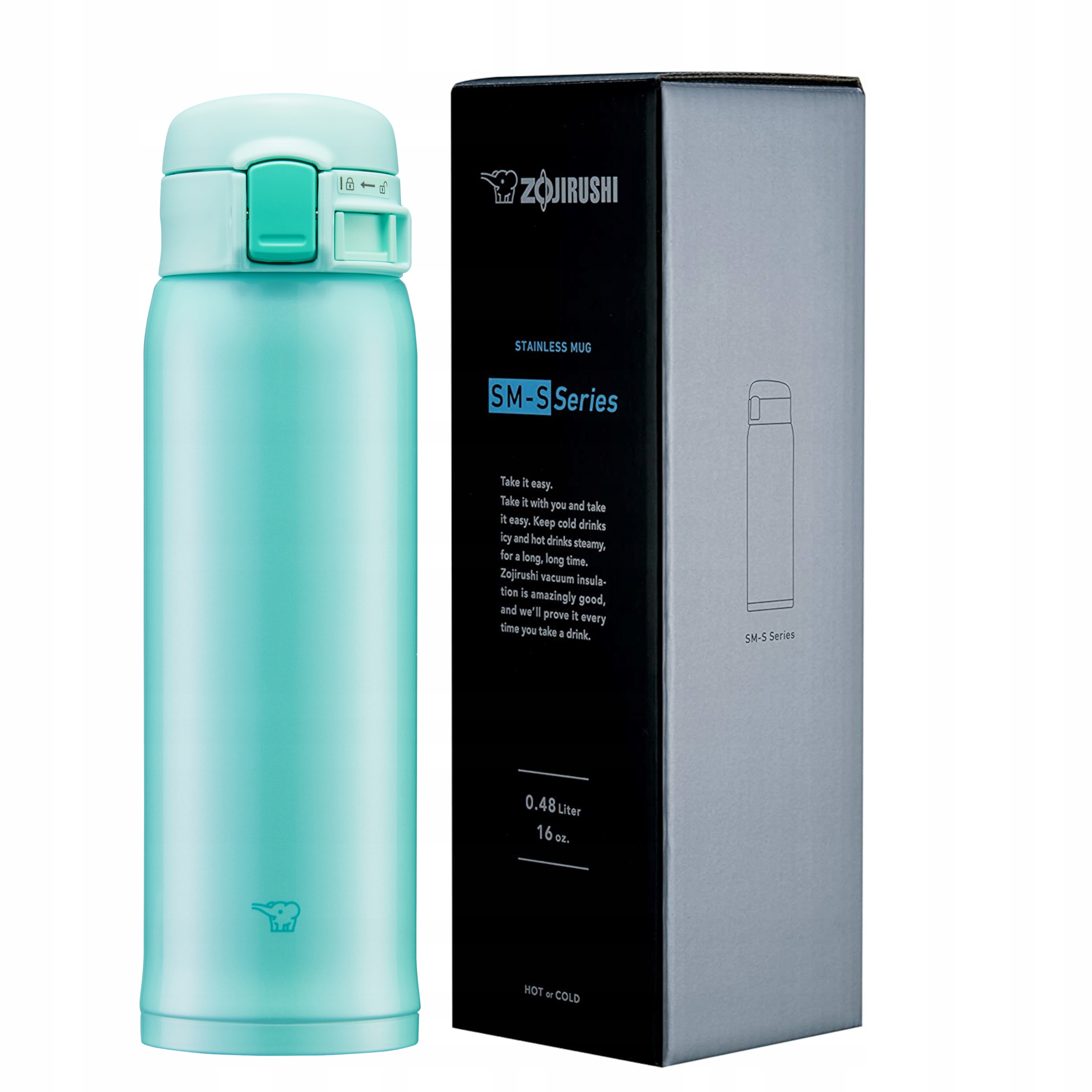 Termohrnek Zojirushi SM-SR48E-GP 480 ml mátový jako dárek