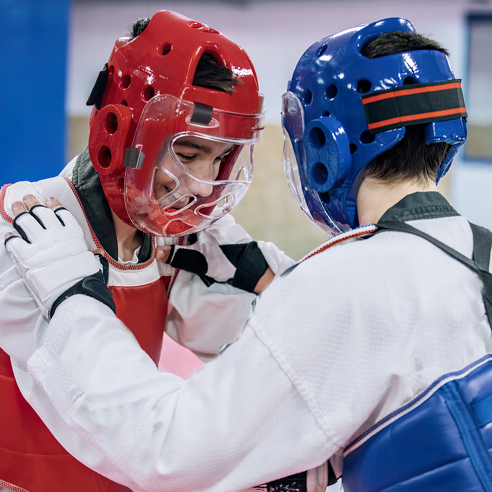 PRZEZROCZYSTA MASKA DO TWARZY MASKI TAEKWONDO Rozmiar niestandardowy