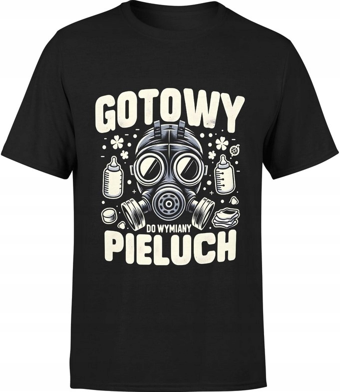 KOSZULKA MĘSKA PIELUCHY PĘPKOWE TATA BOCIANKOWE - 3XL