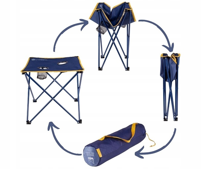 Stolik turystyczny Utendors rozkładany Kempingowy Długość 47 cm