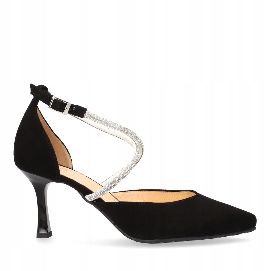 Boty sandály Arka Bioeco 4297 černý semiš zirkony vel.40