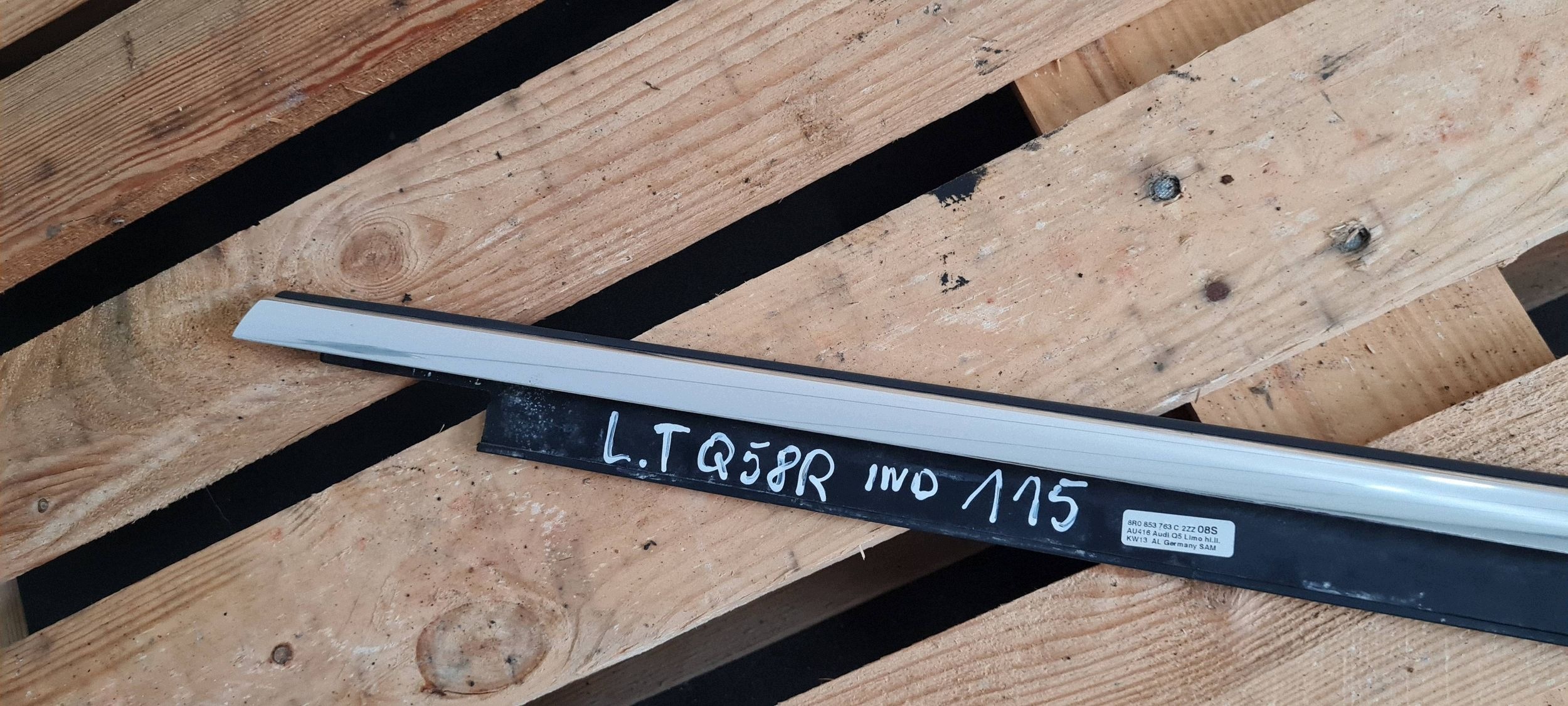 Q5 8R SQ5 moulding windows dust left left rear part CHROM 8R0853763C