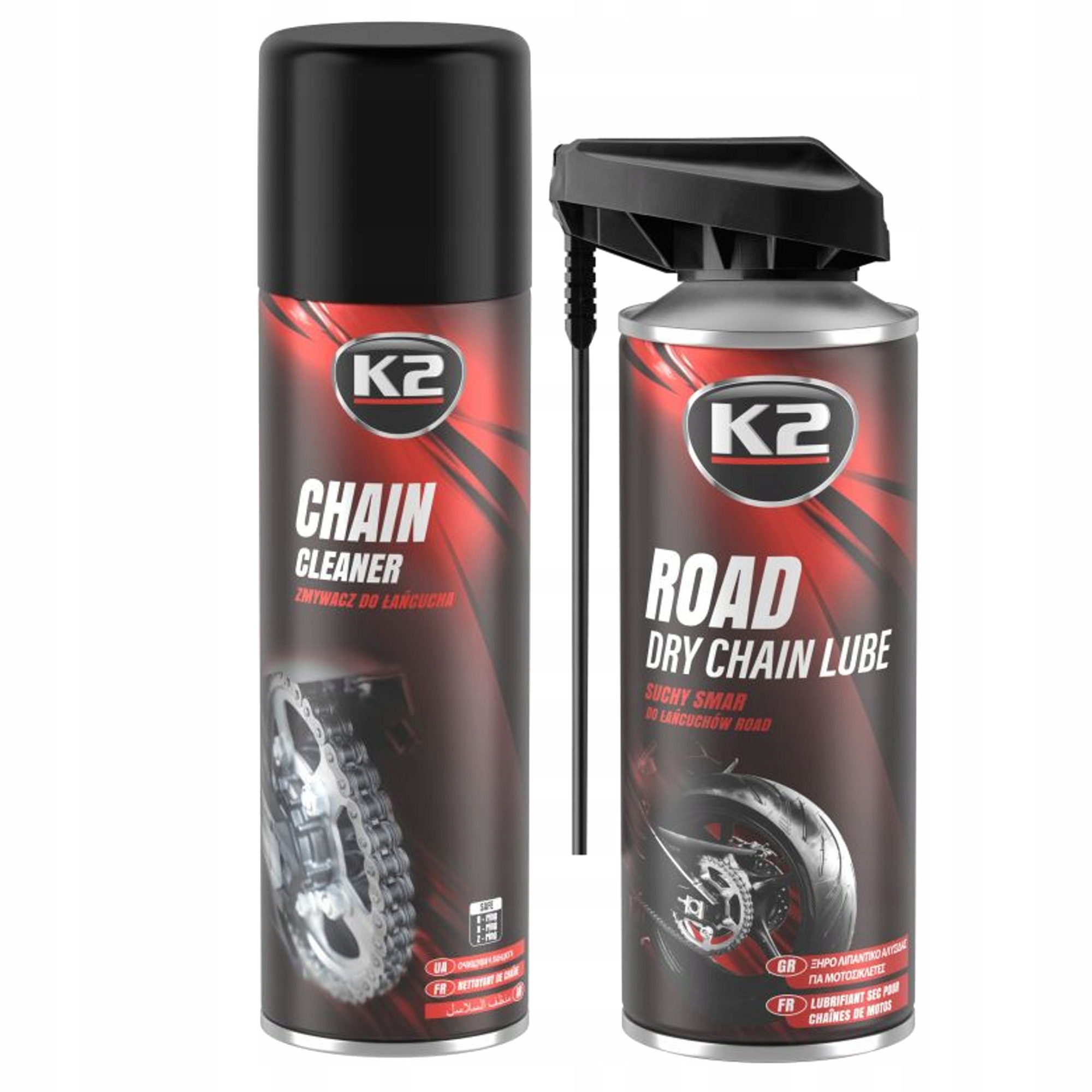 K2 ZESTAW DO CZYSZCZENIA I SMAROWANIA ŁAŃCUCHA
