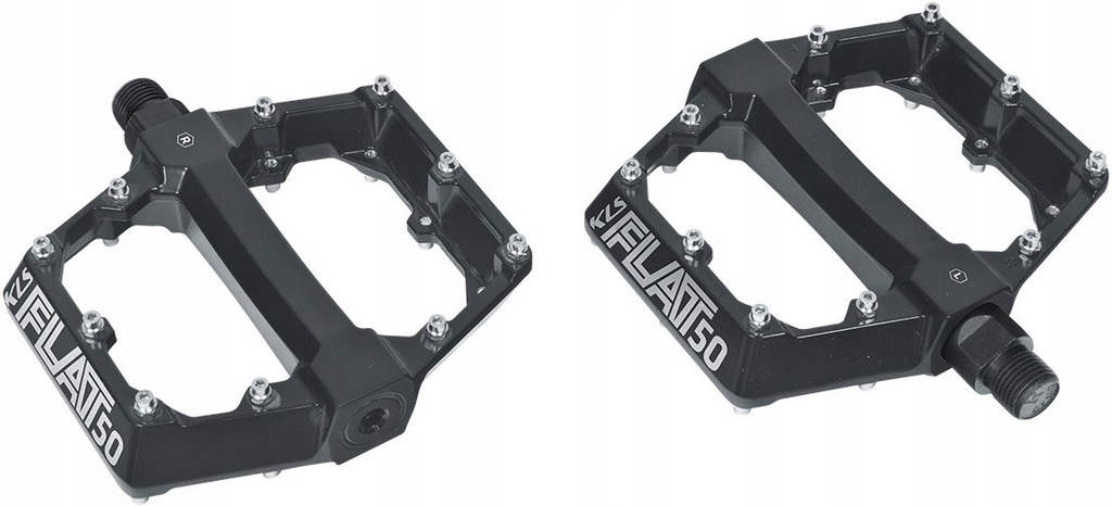 Pedały Rowerowe Platformowe Kellys Flat 50 Bb Kulkowe Mtb Czarne