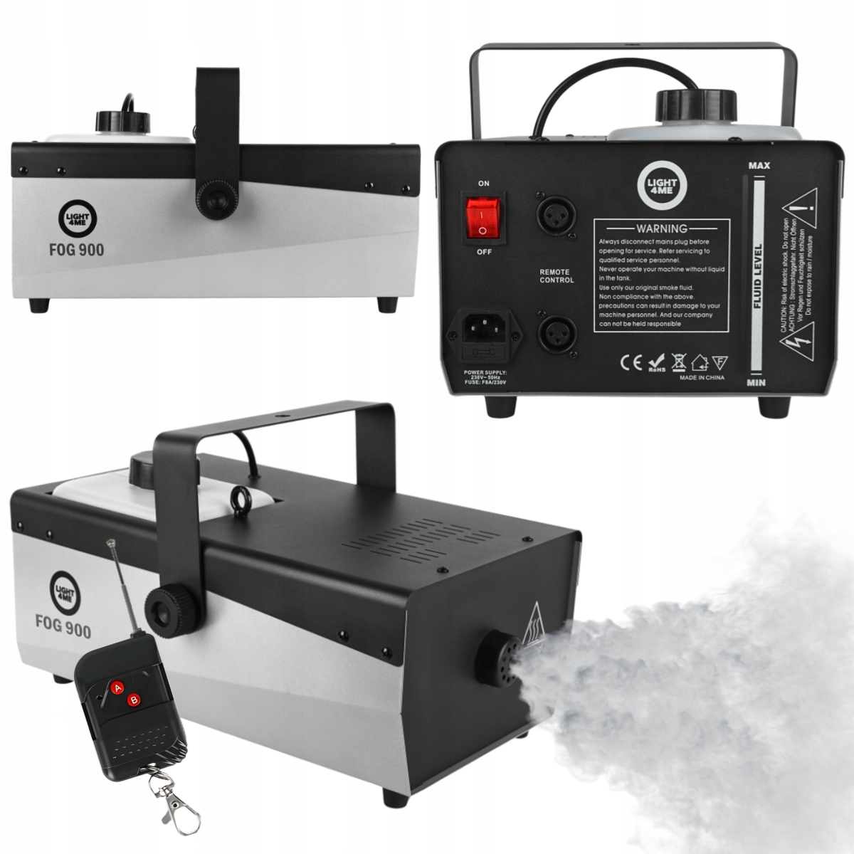 Wytwornica Dymu Dymiarka Maszyna Do Dymu Mgły Mocna 900W Ślub Wesele Klub