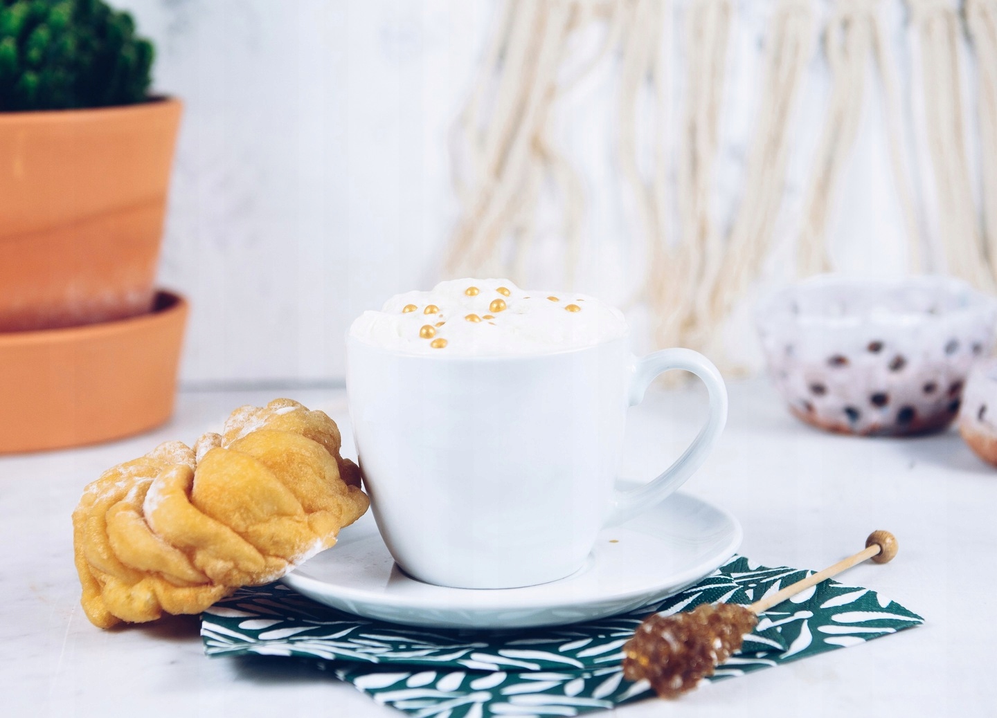 KOMPLET 6 FILIŻANEK 230 ml ZE SPODKAMI DO KAWY Wzór dominujący Bez wzoru