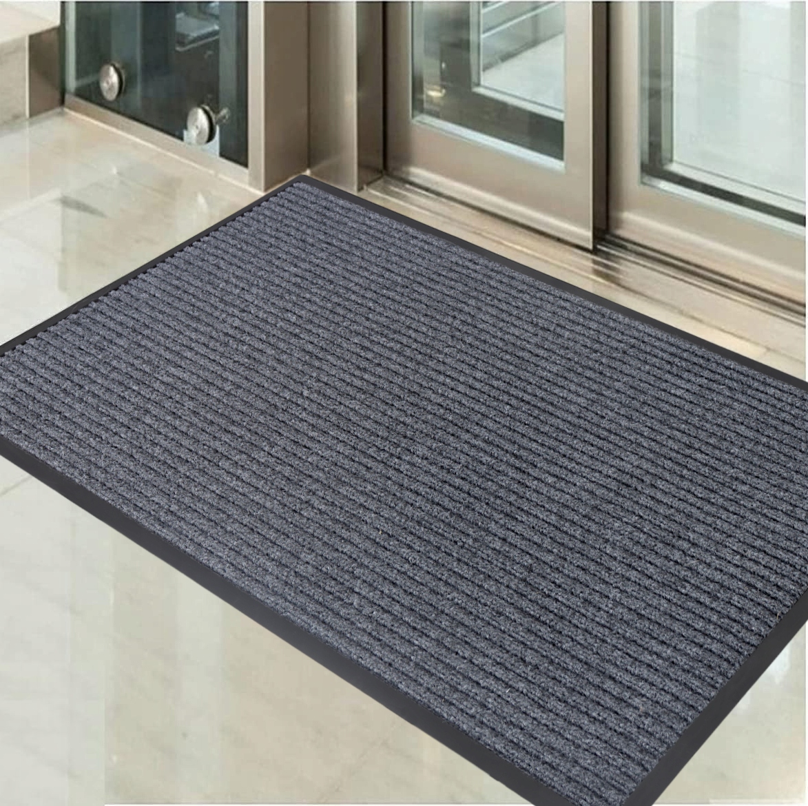 WYCIERACZKA POD DRZWI ZEWNĘTRZNA WEJŚCIOWA 80x120 DUŻA MATA DO BUTÓW SZARA Marka Decorator Home