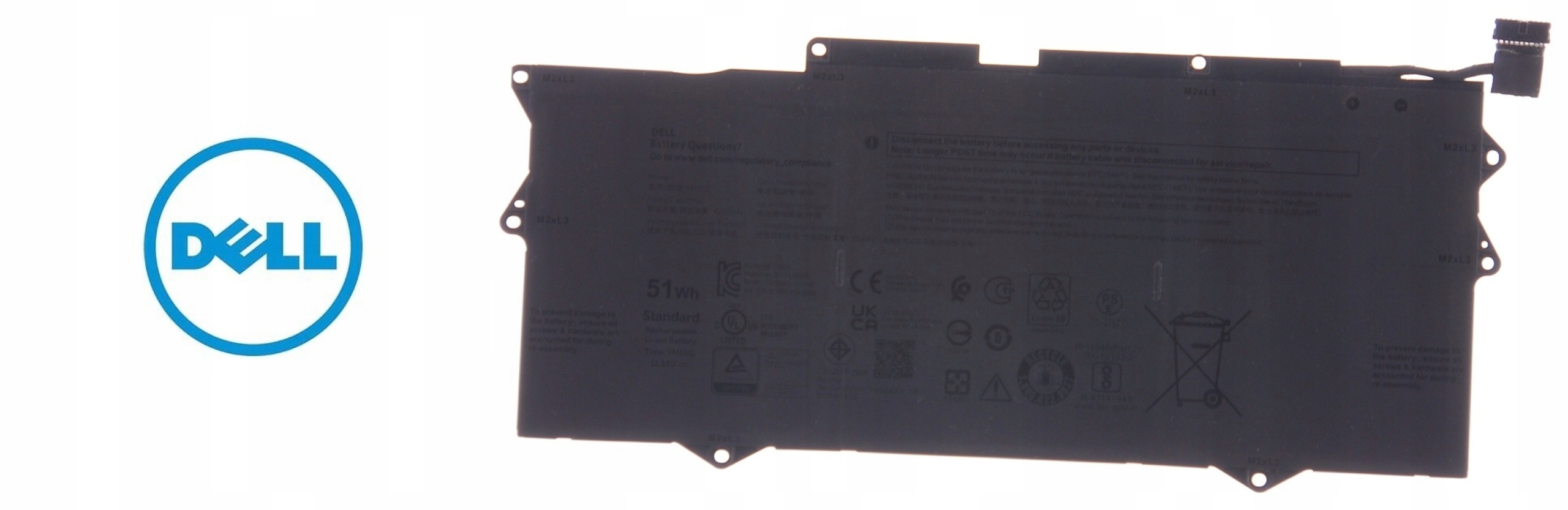 Batéria Dell YM15G 51Wh 4191mAh pre Latitude 7420, 7420 2in1, 7520, 7520 2in1