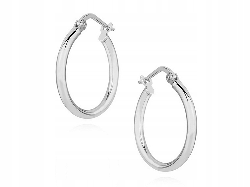 

Rodowan Gładkie Kolczyki Srebrne Koła Kółka Circle