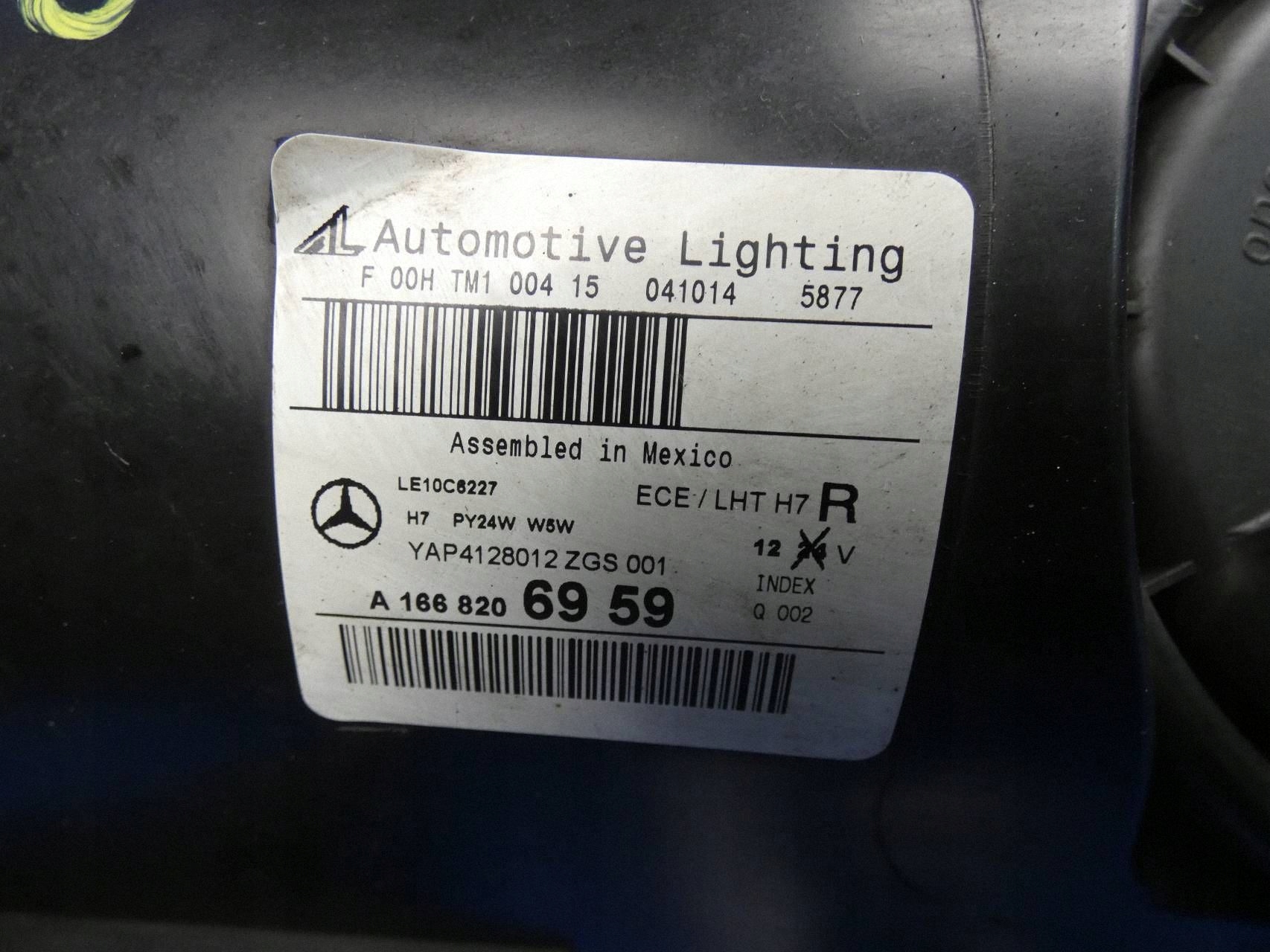 MERCEDES ML W166 light right front front - WERSJA ANGIELSKA
