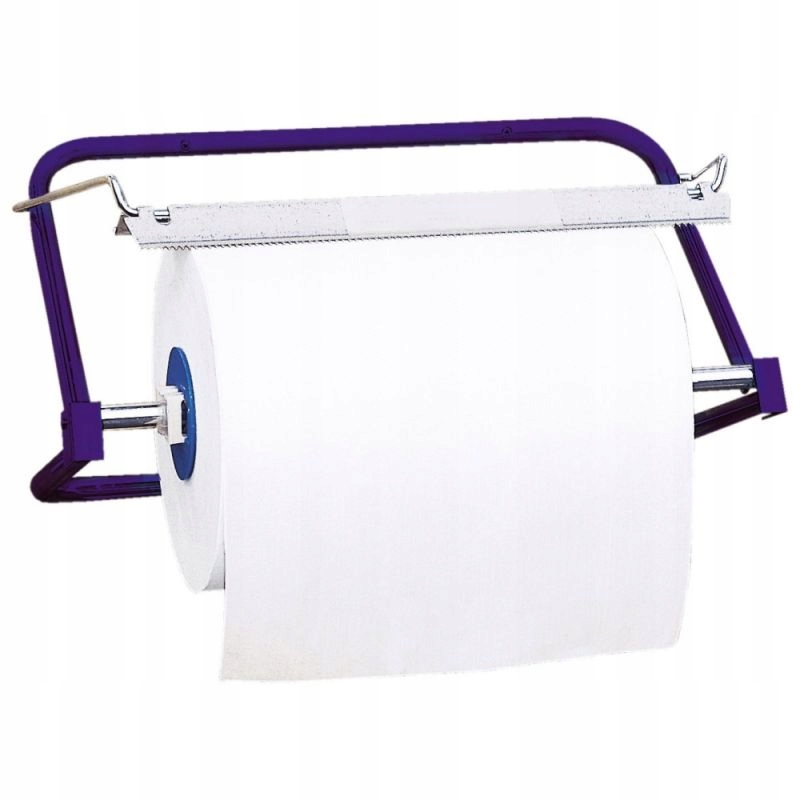 Věšák na průmyslové čisticí prostředky v rolích kovový modrý ST2N Merida