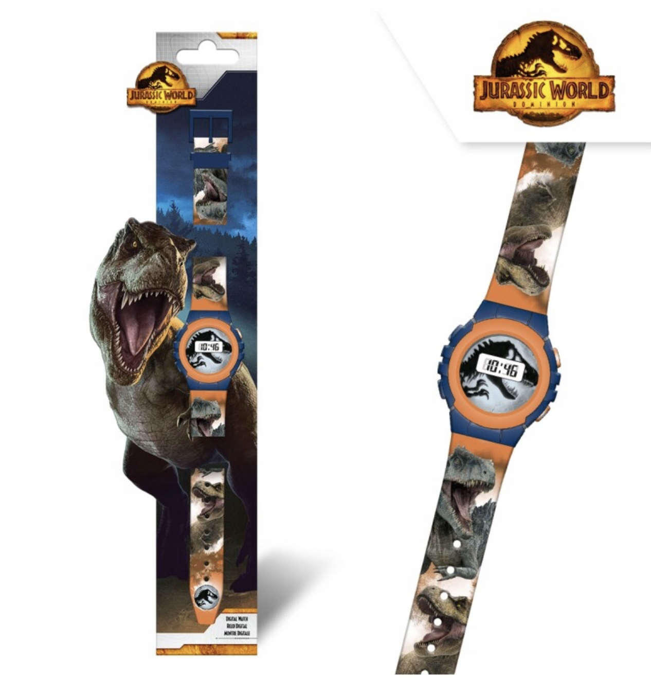 

Zegarek cyfrowy Jurassic World T-rex