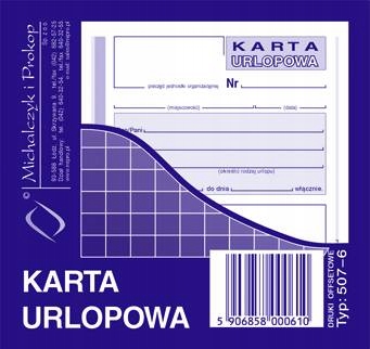 

Druk Karta Urlopowa