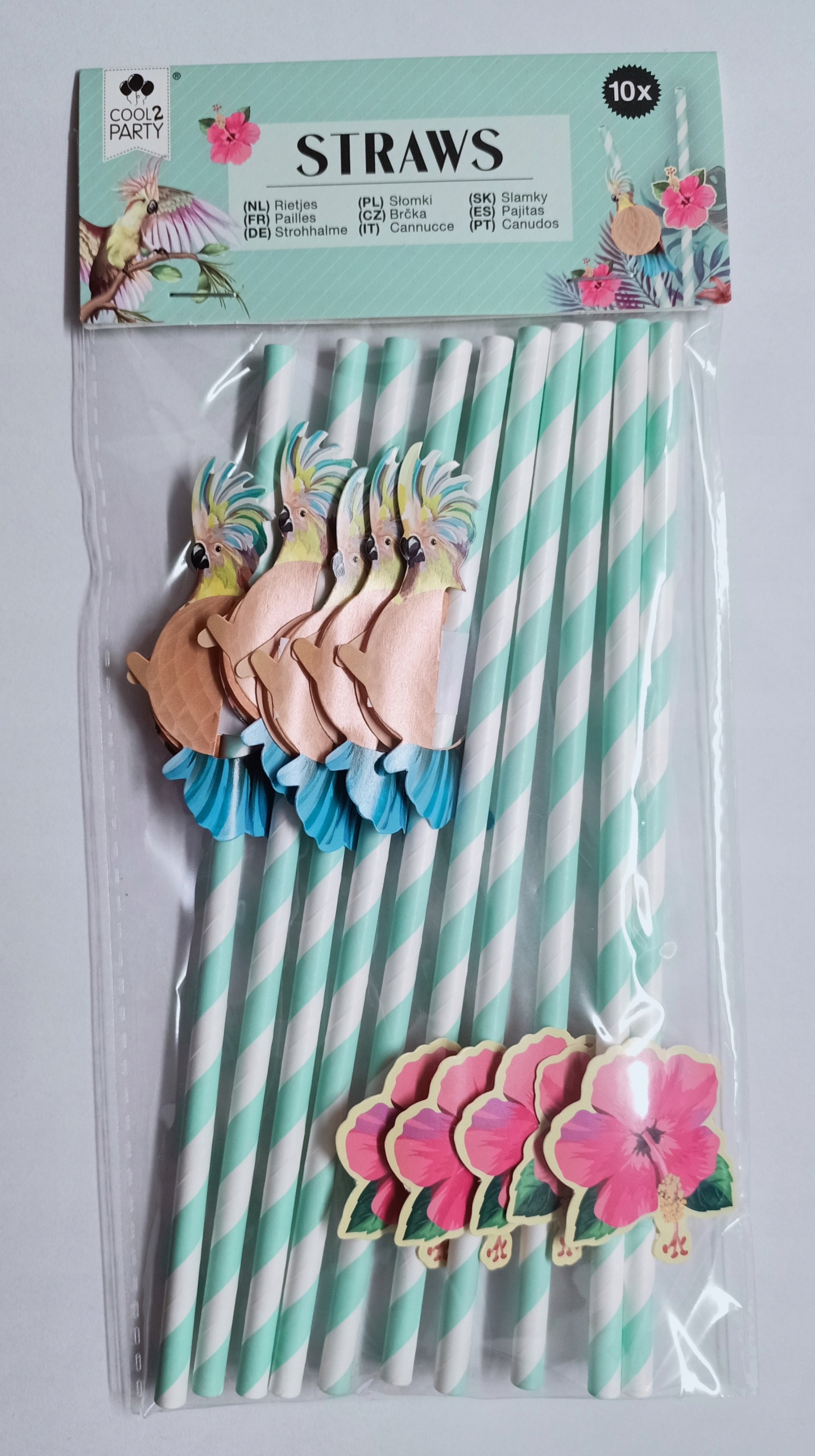 

Papierowe słomki z plastrem miodu 10 szt. wz.zielo