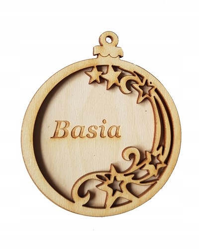 

Bombka Z Imieniem Zawieszka Grawer Napis Logo BNG1