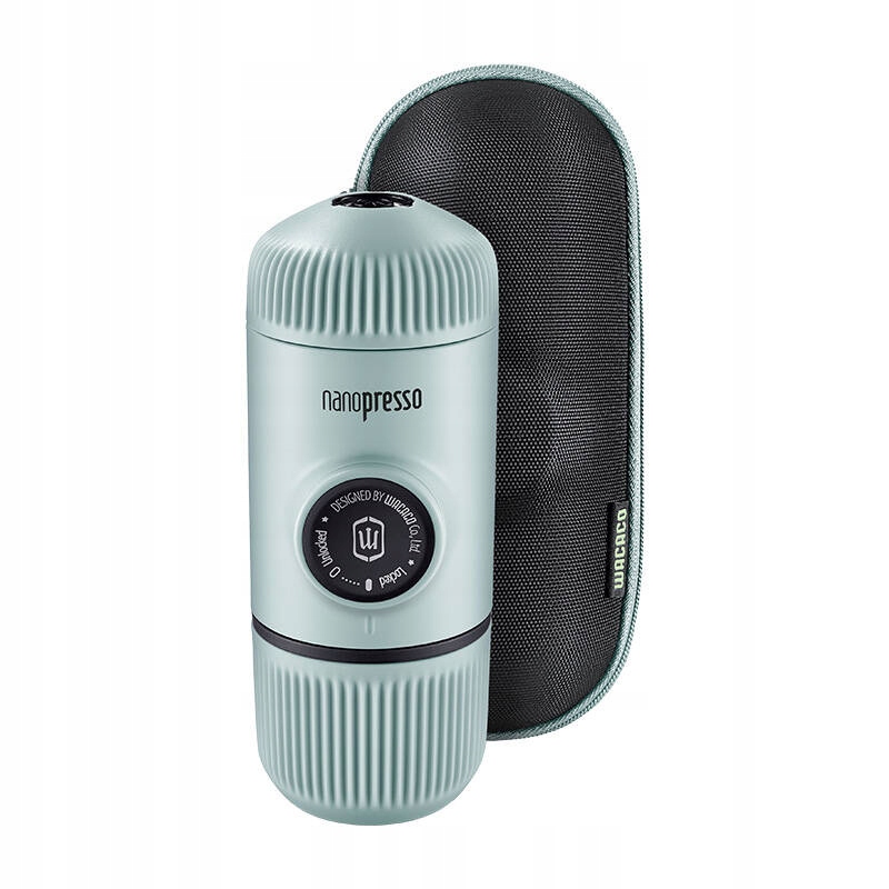 Prenosný kávovar Wacaco Nanopresso Arctic Blue puzdro