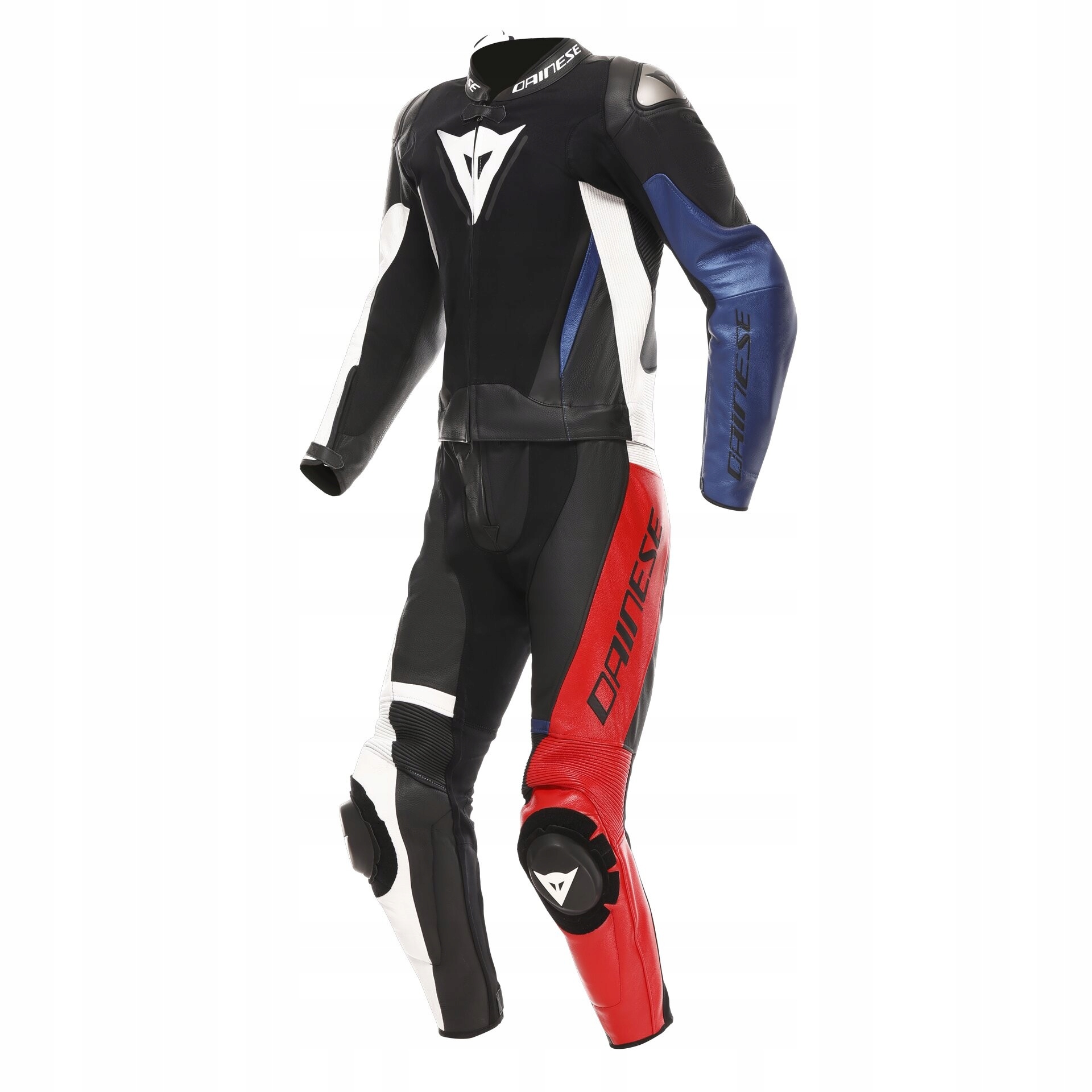 Dvojdielna motocyklová kombinéza Demon Sprint čierna/biela/červená 56
