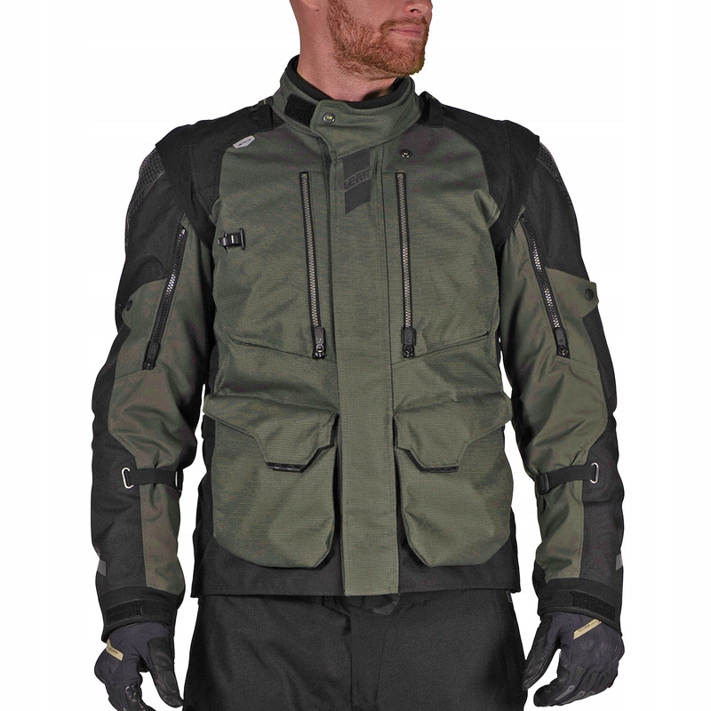 Textilná Motocyklová Bunda Leatt Adv Multitour 5.5 Forest M
