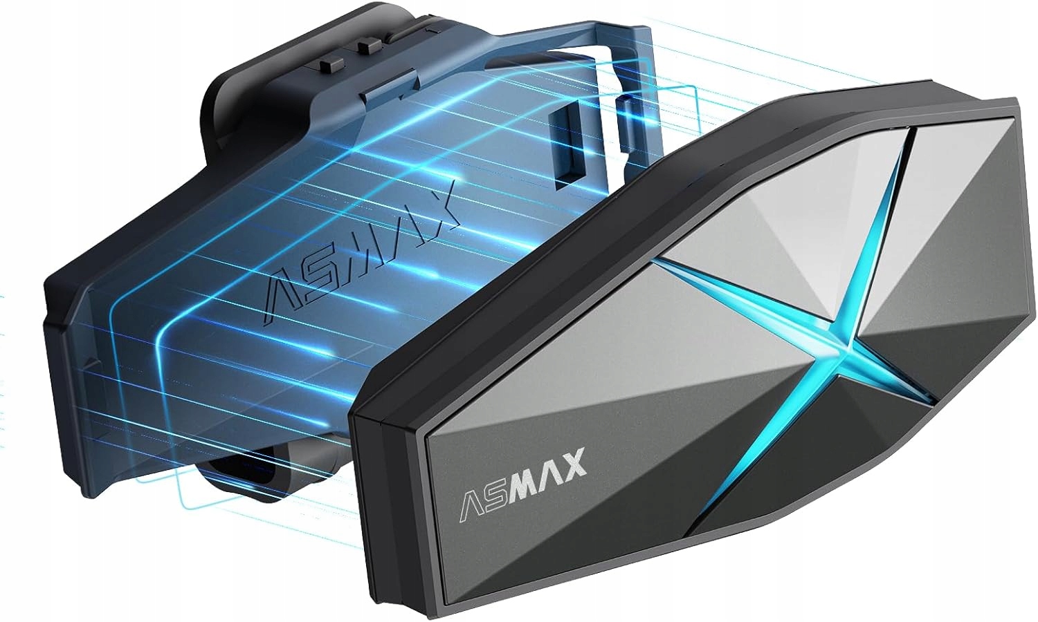 Intercom Motocyklový Bluetooth Slúchadlový Set 1,8 Km Asmax F1 1 Kus
