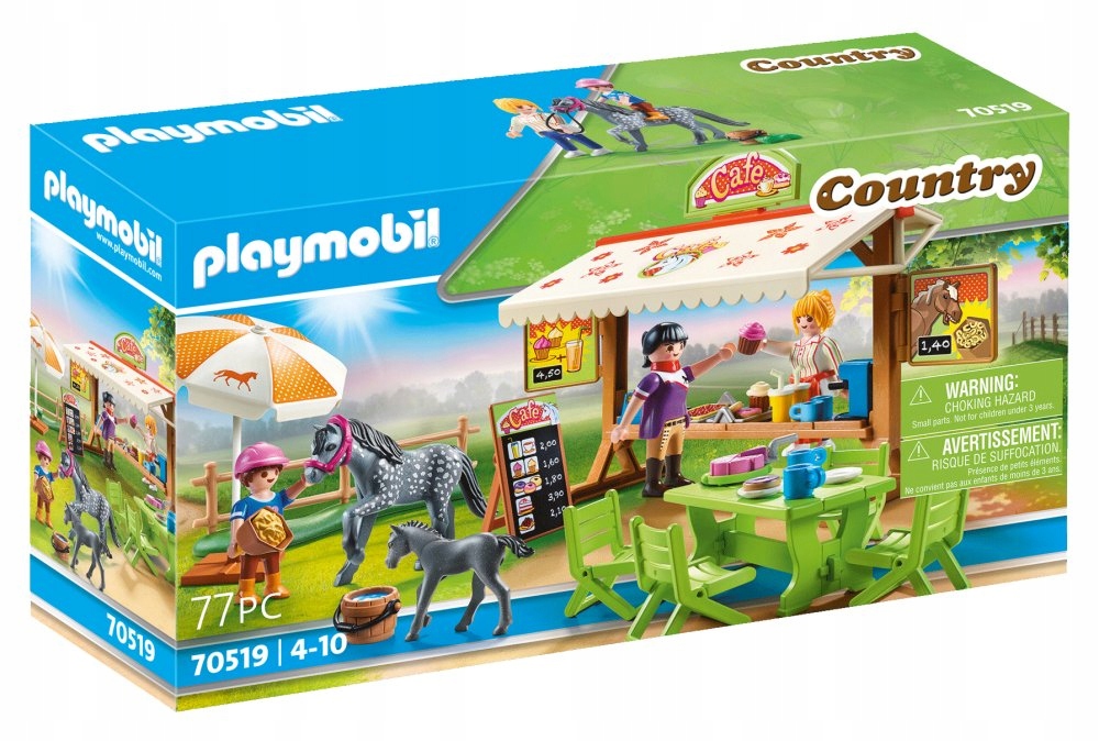 

Playmobil Zestaw Kawiarnia Kucyk Koń Figurki Akc