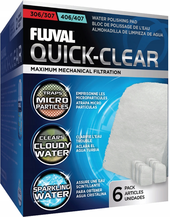 

Fluval Quick Clear 6szt Włóknina 307/407 304/404