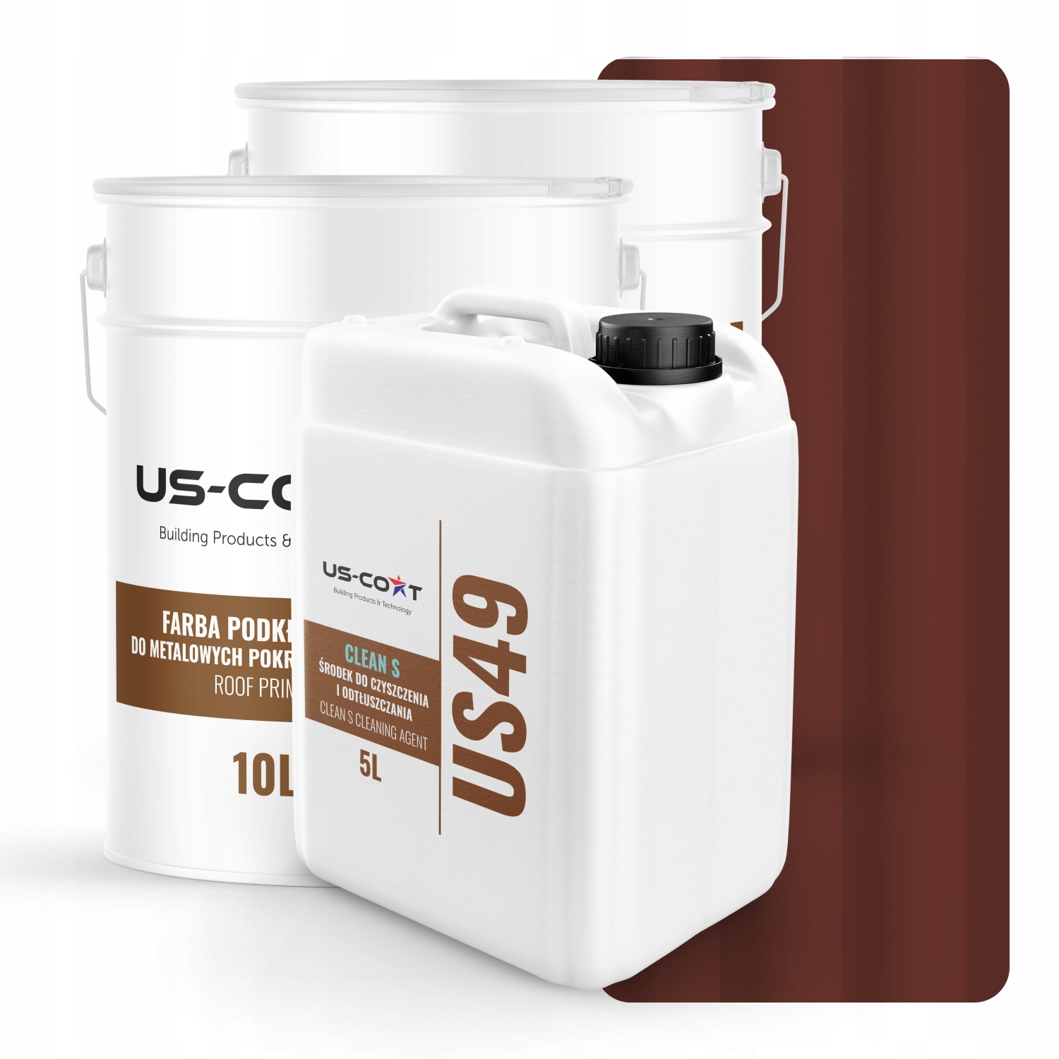 Farba Na Strechu Kovovú Oceľovú Základná Odtučňovač Červenohnedá 8012 74m2 Polomatná