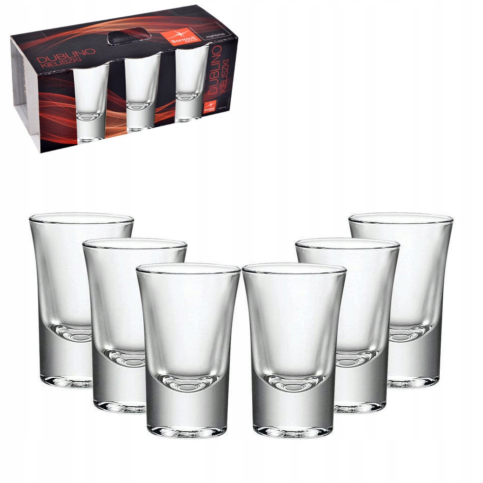 Kieliszki do wódki Bormioli Rocco Dublino 34ml 6sz