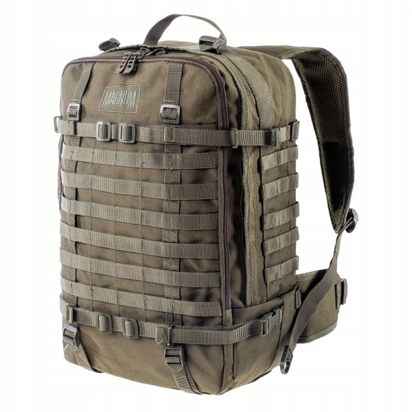 Taktický batoh Magnum s bederním pásem, systém H2O Taiga 45L Olive Green