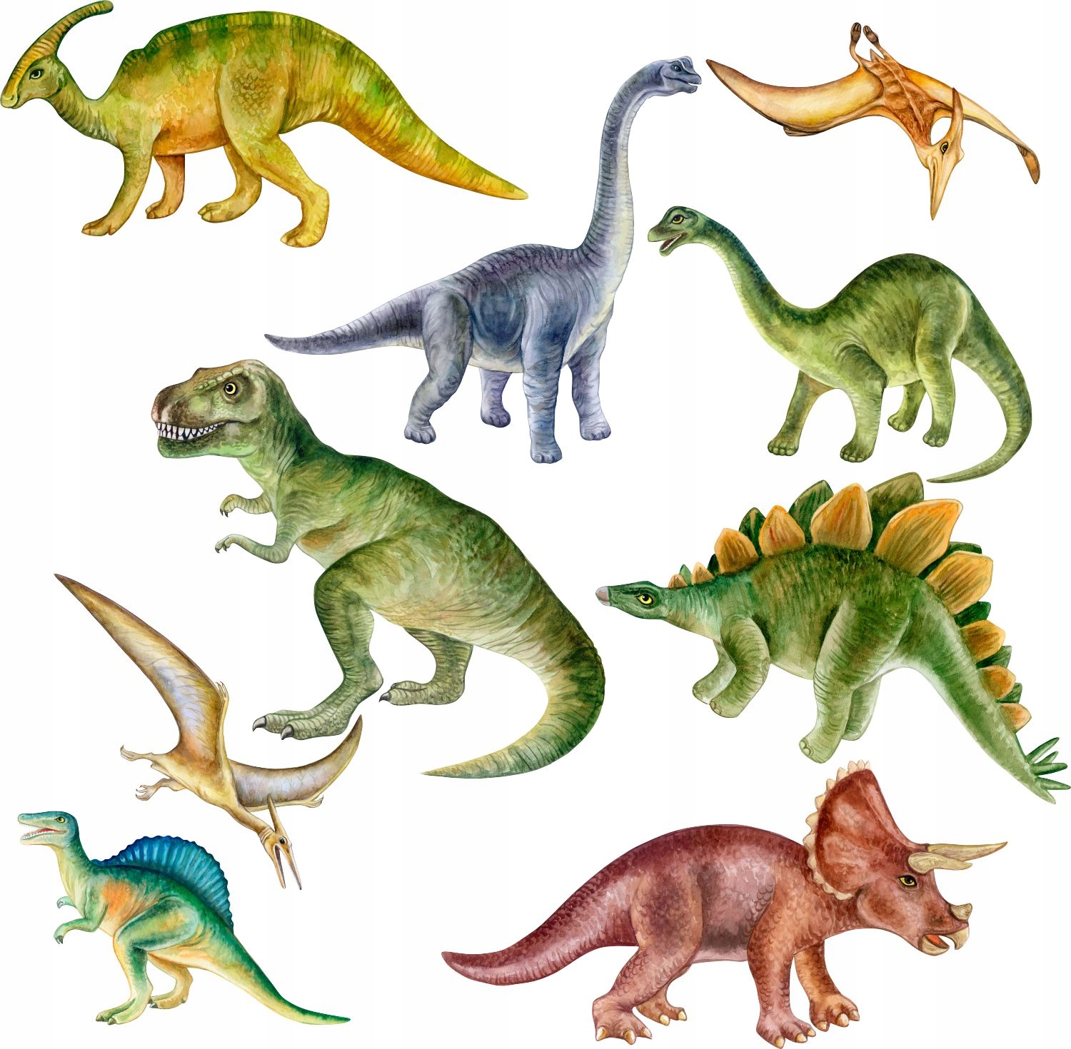 

Naklejki Na Ścianę Dinozaury Dinozaur 9 sztuk Eco