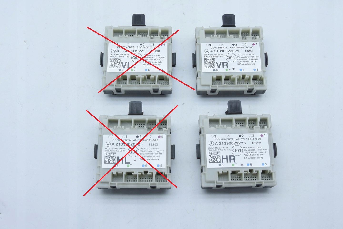 MERCEDES W205 W213 MODUŁ STEROWNIK DRZWI LEWY PRAWY PRZÓD TYŁ