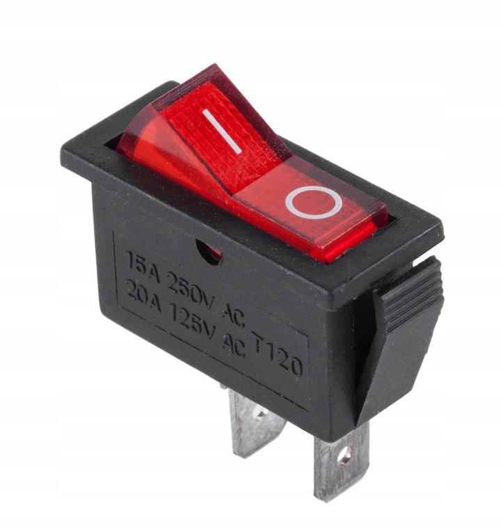 

Przełącznik RS-101-3B Red On-off 2-pin 15A 230V Ac