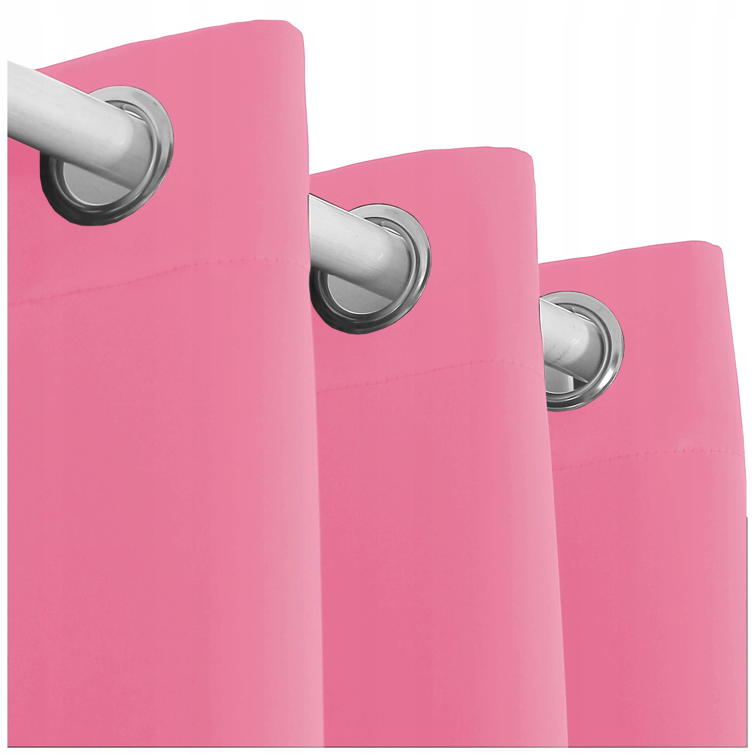 

Zasłona Gotowa Panama na Przelotki 145x250 różowy