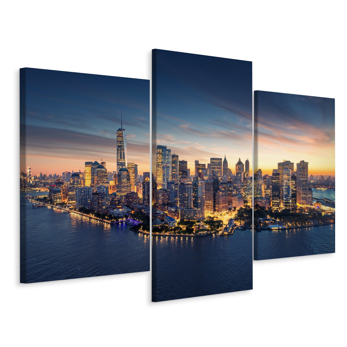 

Obraz 3 Częściowy Nowy Jork Widok Noc 3D 90x60