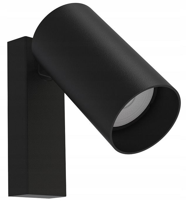 Nástěnná lampa s vypínačem Mono, černá, nástěnné svítidlo, moderní
