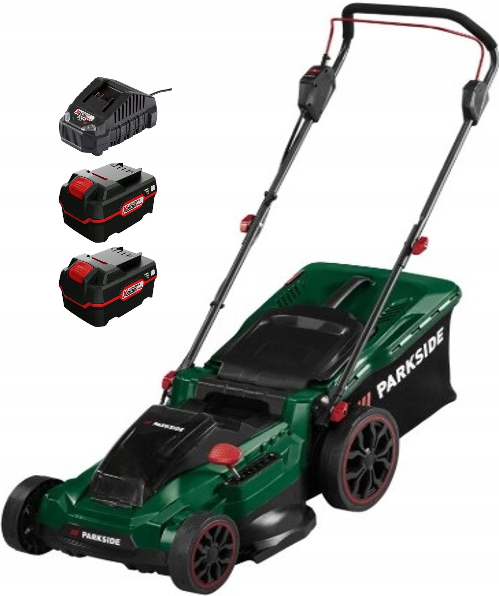 Kosiarka akumulatorowa Parkside Prma 40-Li D2 50L40V Aku2x4Ah Ładowarka 65W