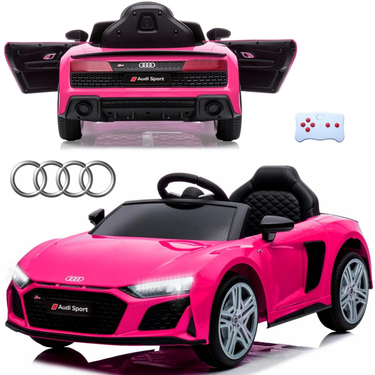 Autko Na Akumulator Jeździk Audi R8 Pilot Zdalnego Sterowania
