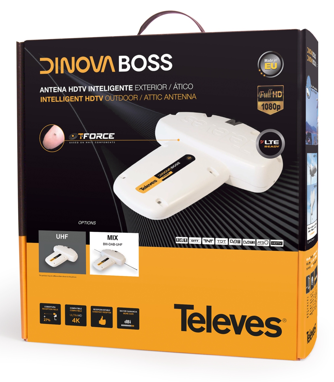 Venkovní anténa Televes Anténa Dvb-t Televes Dinova Boss MiX k48 144223