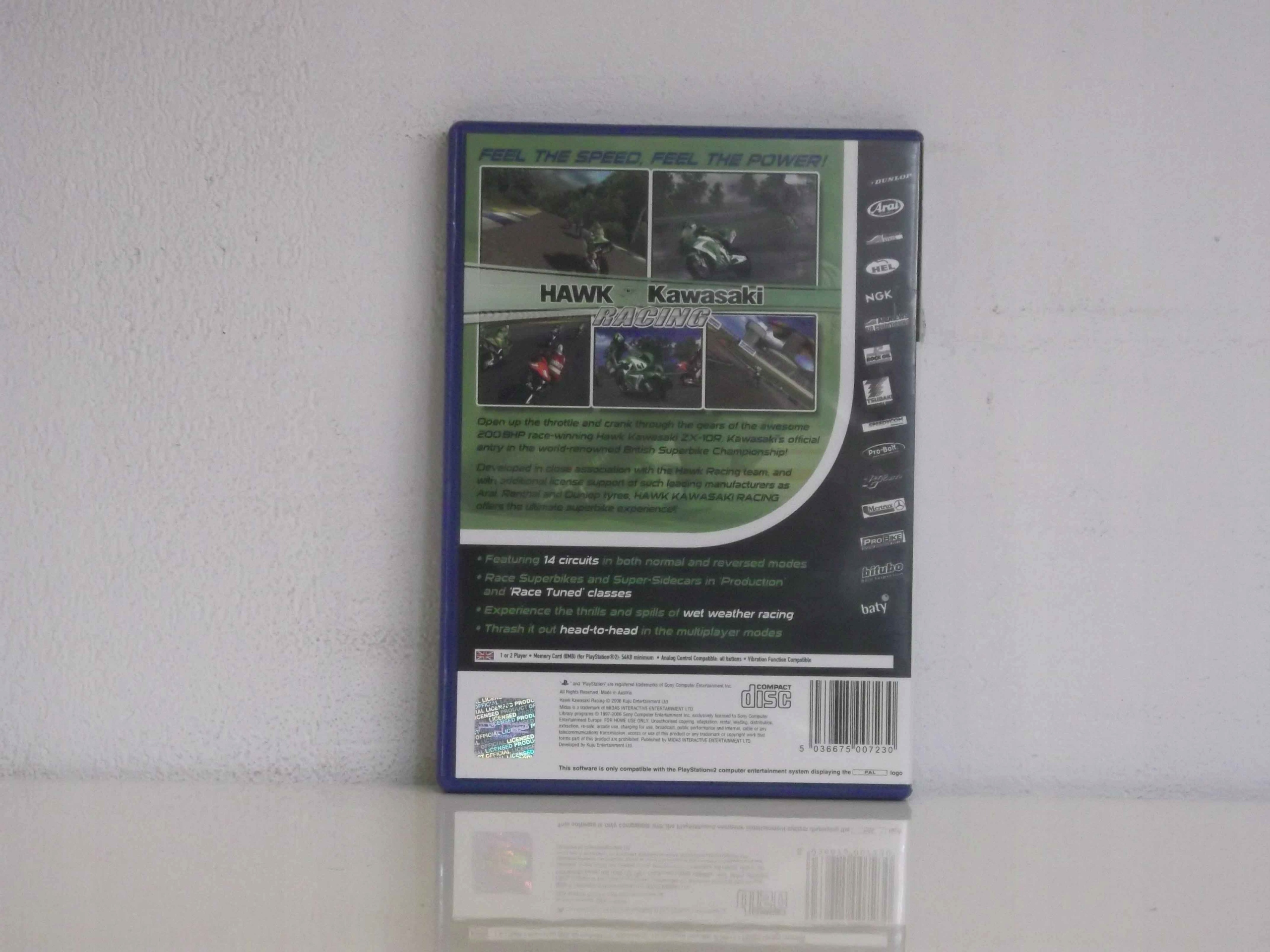 HAWK KAWASAKI RACING PS2 EAN (GTIN) 5036675007230
